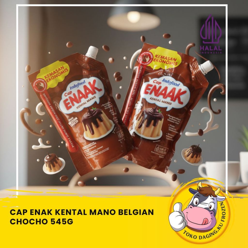 CAP ENAK SUSU KENTAL MANIS POUCH COKELAT 545G