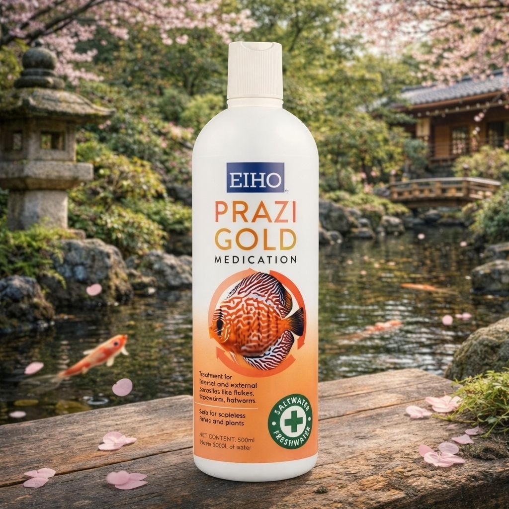EIHO PRAZI GOLD obat Ikan Parasit External Internal 500ml