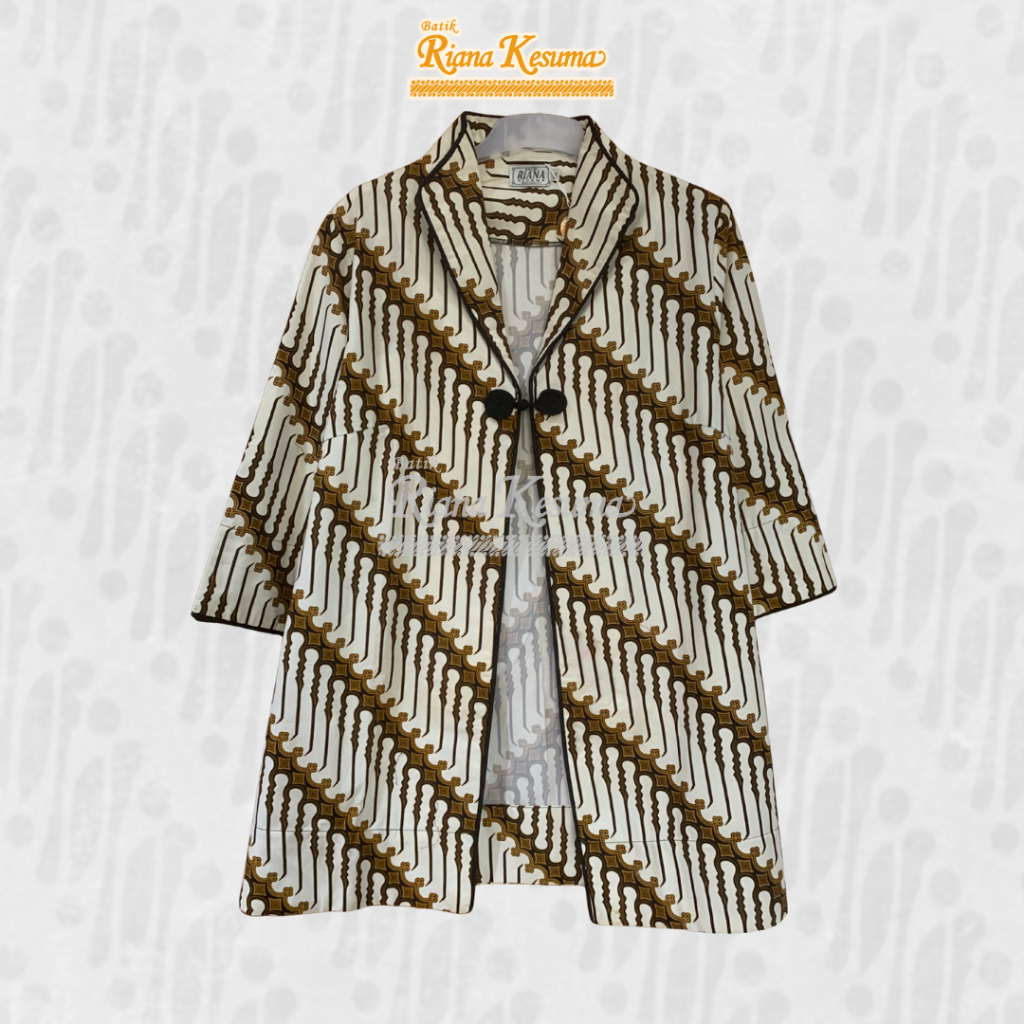 Batik Riana Kesuma - Long Outer Outwear Atasan Kasual Wanita Batik Katun