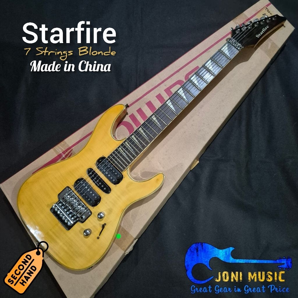 Gitar Starfire 7 Strings HSH Blonde