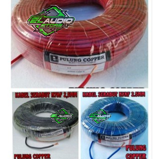Kabel NYAF 2,5 mm / Kabel Serabut Tembaga 1x2,5mm per 1meter
