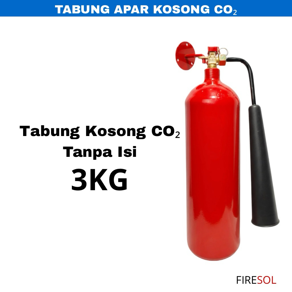 Firesol Tabung APAR Kosong 3KG Karbondioksida (CO2)/  Tabung APAR Kosong