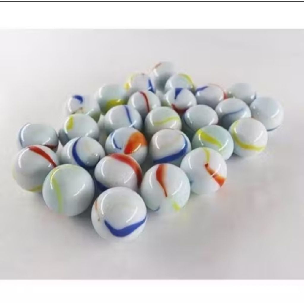 gundu kelereng susu marmer isi 100 pcs