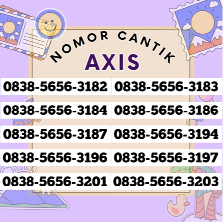 PROMO KARTU PERDANA AXIS CANTIK SPESIAL (A28) / NOMOR AXIS CANTIK TERLARIS TERMURAH / PERDANA AXIS C