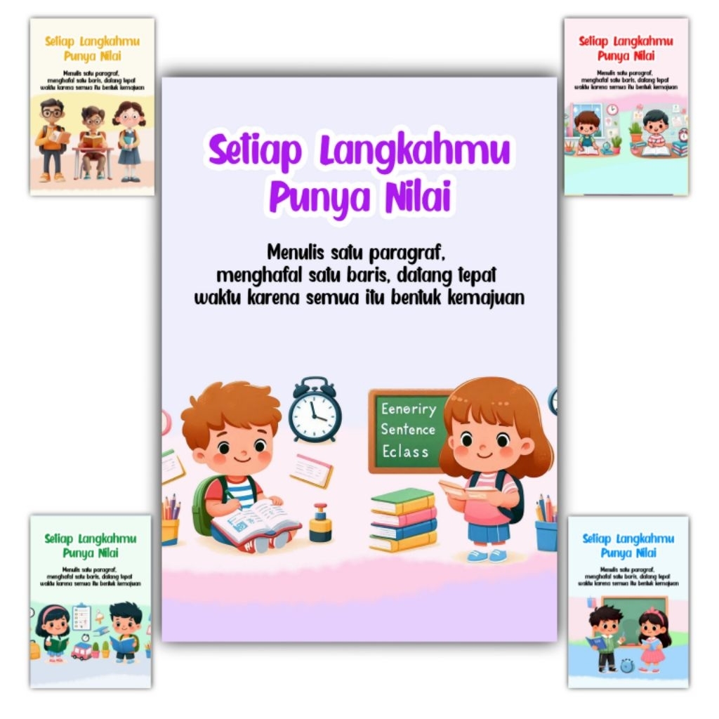 Hiasan Dinding Quotes SETIAP LANGKAHMU PUNYA NILAI ukuran 20x14 cm Poster dinding kata kata motivasi