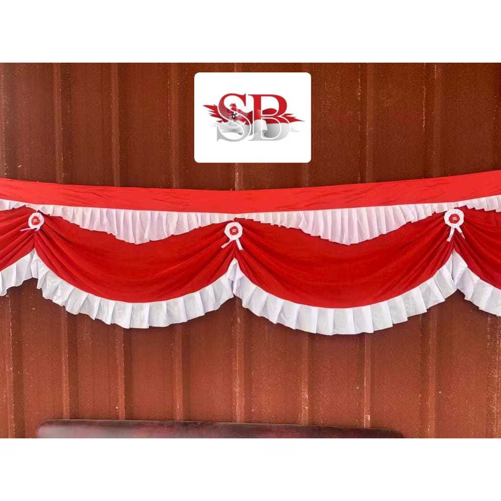 bendera umbul umbul background merah putih rempel sicantik