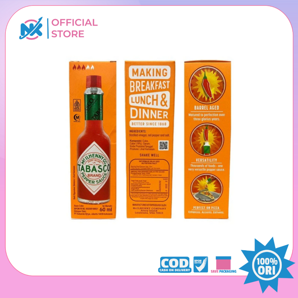 Tabasco Sauce 60ml Pepper Sauce