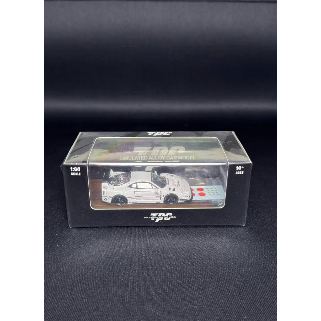 TPC Ferrari F40 LBWK White Diecast Skala 1:64