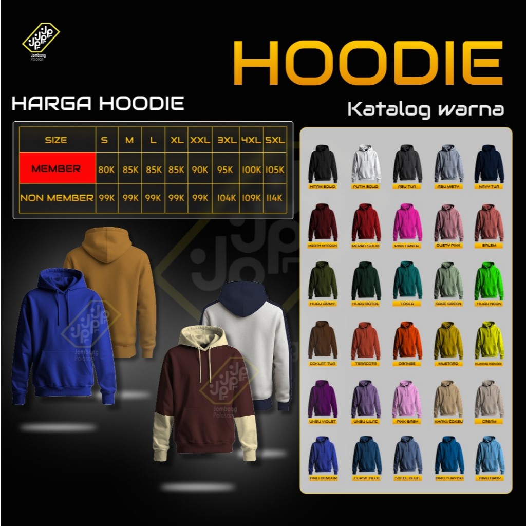 HOODIE POLOS COTTON FLEECE