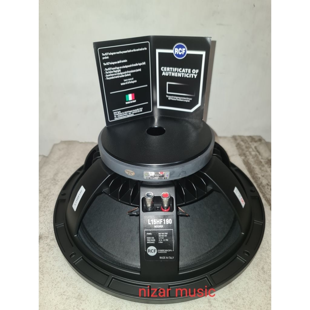 Komponen speaker RCF L15HF190 15 Inch / RCF L15HF190