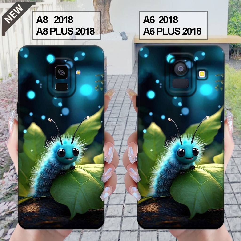 Case Samsung  A6 2018 | A6 PLUS 2018 - Samsung A8 2018 | A8 PLUS 2018 _Silikon casing hitam bening