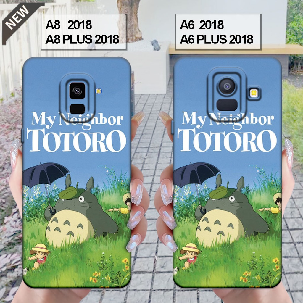 Case Samsung  A6 2018 | A6 PLUS 2018 - Samsung A8 2018 | A8 PLUS 2018 _Silikon casing hitam bening