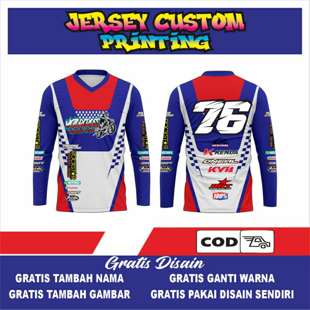 jersey motocross jersey trail custom