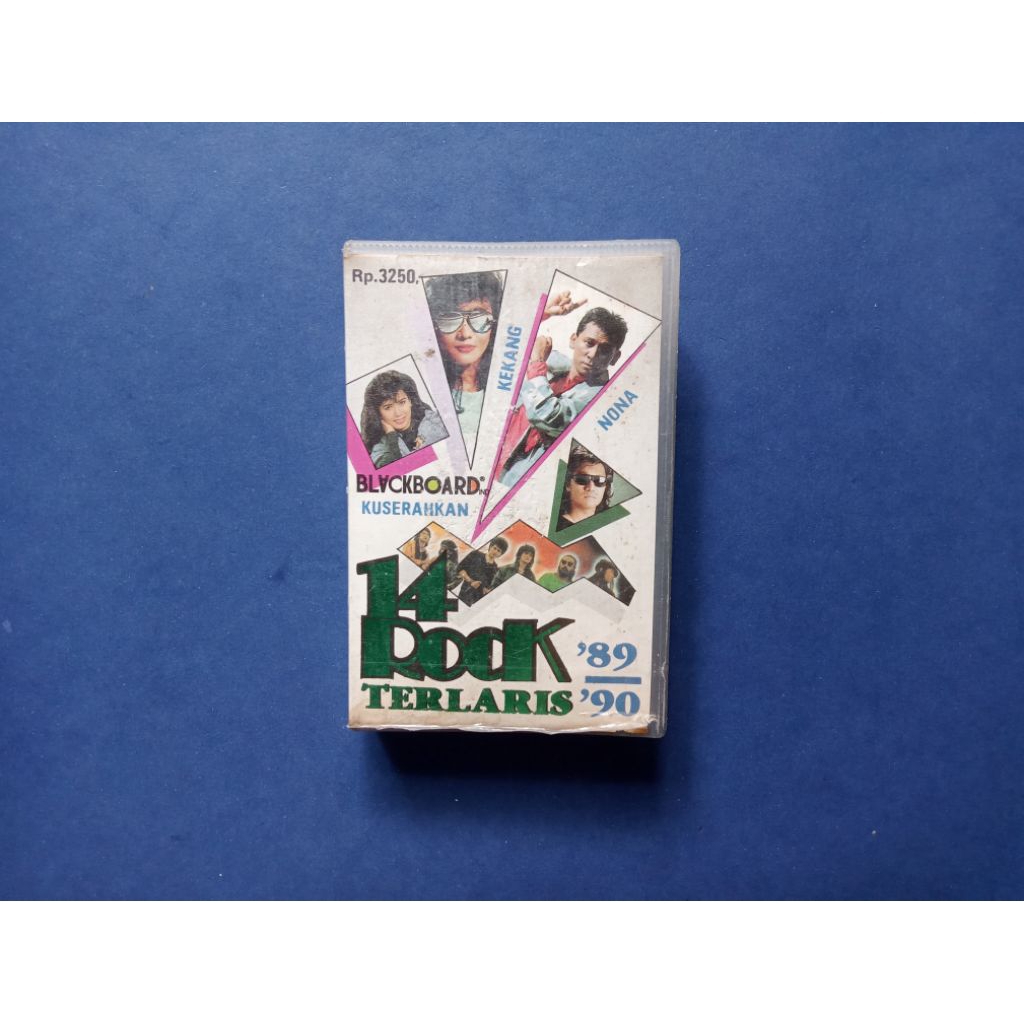 Kaset Pita 14 Rock Terlaris '89 - '90 Prod BLACKBOARD Ind