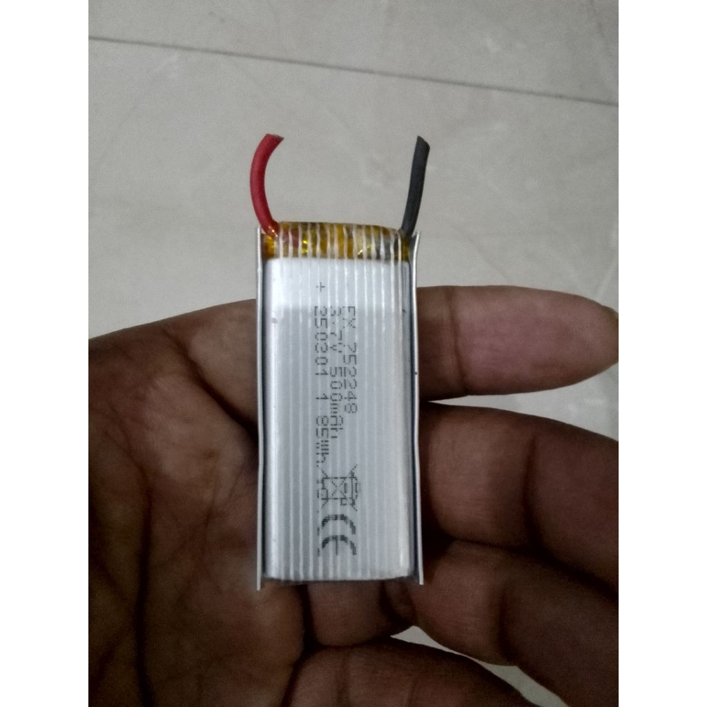 sparepart drone cell batrei lipo 3,7v 500mah