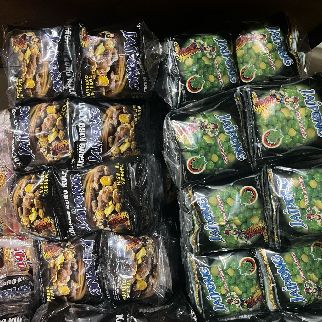 jaipong rasa barbekiu / jaipong kacang kulit kulit snack 1000 an 1 pak isi 10 bungkus