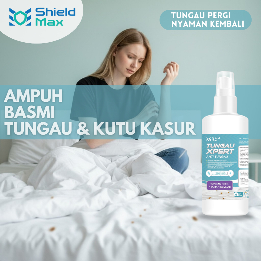 ShieldMax - Tungau Xpert - Pest Control Anti Tungau Kutu Kasur - 100ML - Semprotan Anti Tungau Kutu 