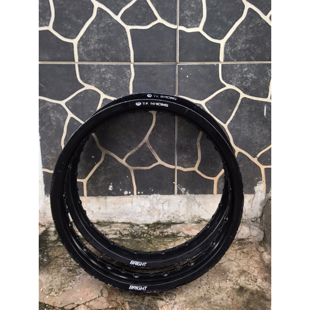 Velg TK Racing Bright Hitam Kilat Original Pabrik 215/250-17