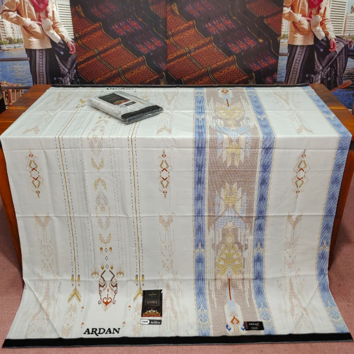 sarung pria dewasa sarung ardan brilliant putih clear biru gold
