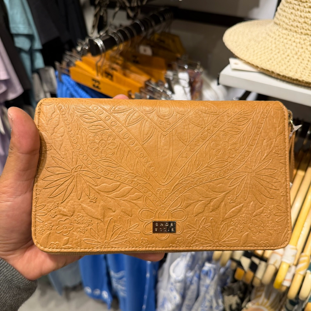 Dompet Wanita Billabong Original Travel Wallet Tan New