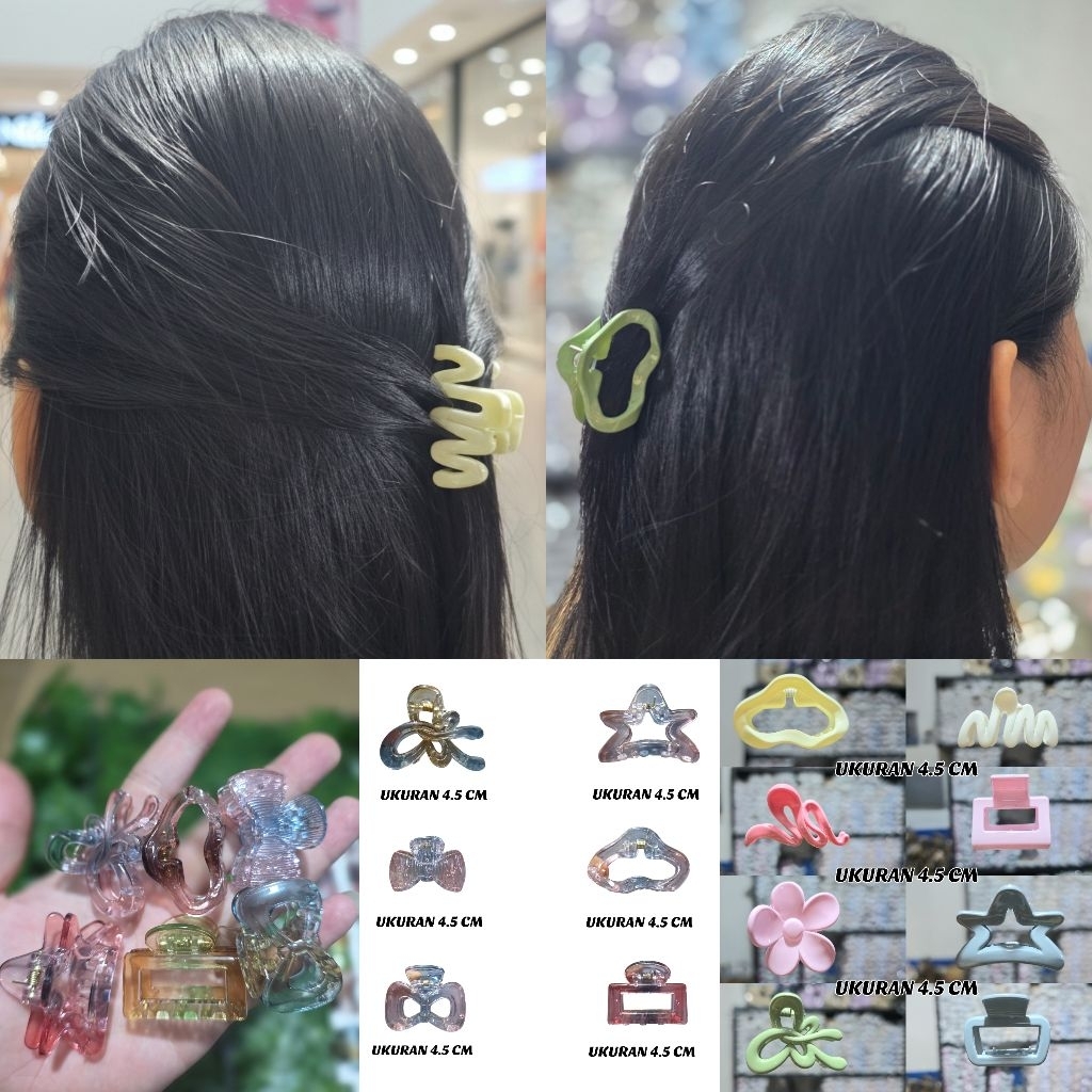 Termurah 30 Ribuan Dapat 1 Lusin Jepitan Rambut Lucu Ukuran 4.5 Cm