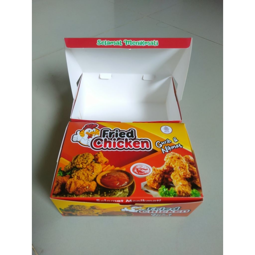 100 pcs box chicken / dus chicken / kemasan Chicken / kertas chicken