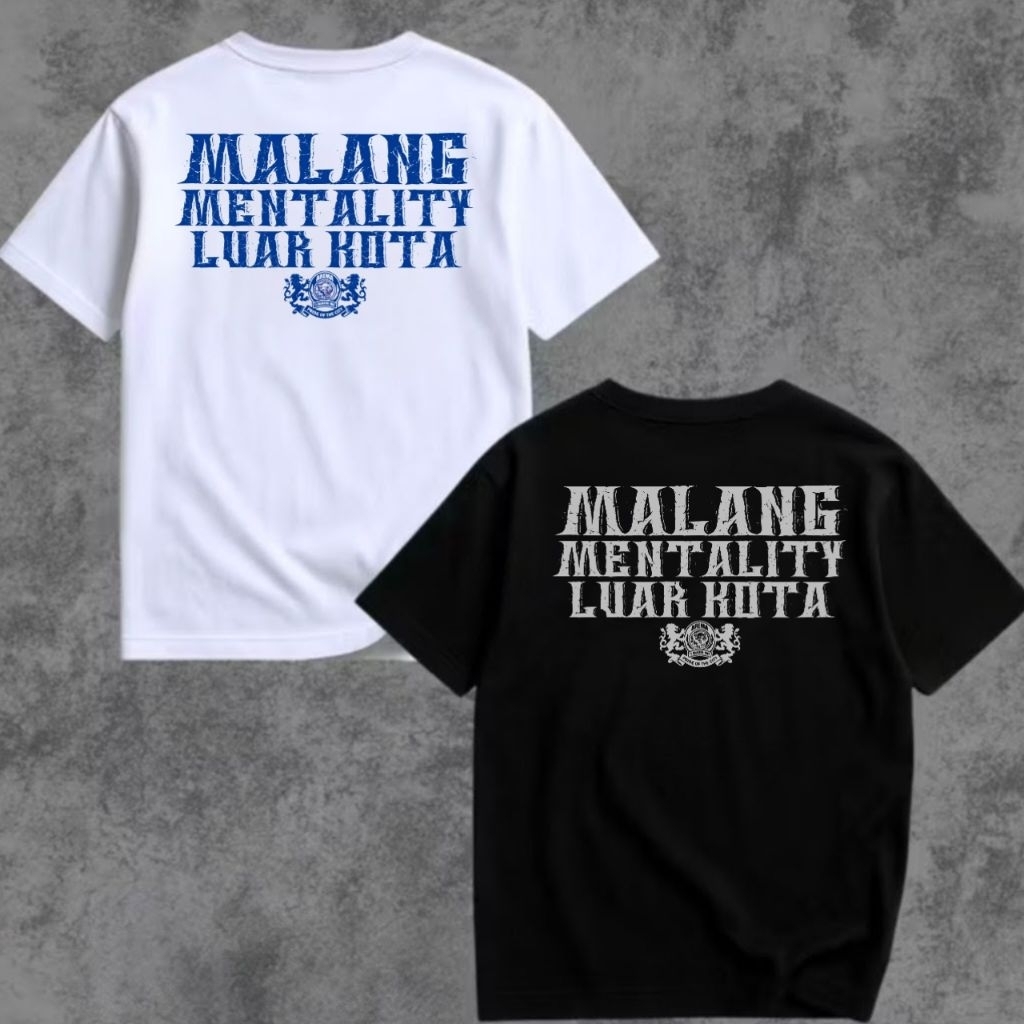 t-shirt malang mentality premium quality cotton combed 24s pria wanita