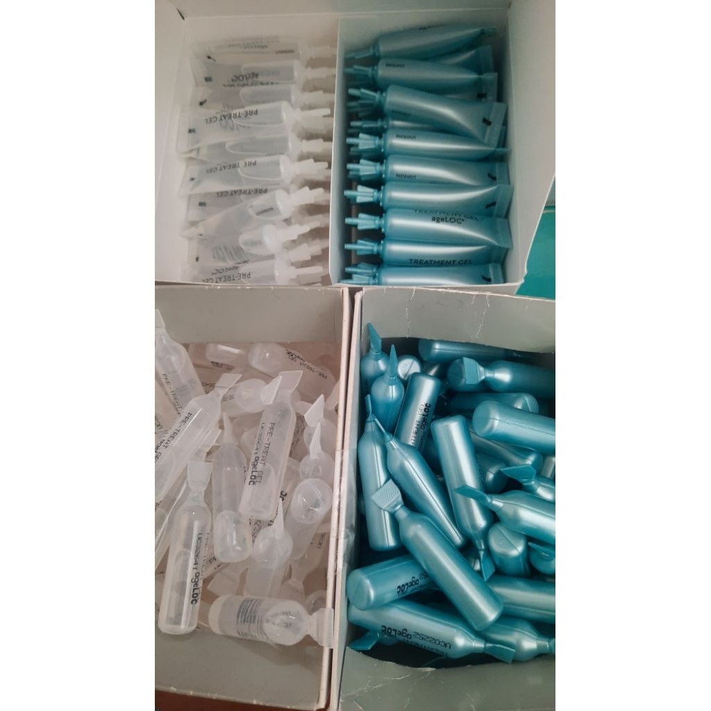 2 PASANG SERUM SETRIKA WAJAH GALVANIC SPA PUTIH BIRU KEMASAN BARU GAMBAR ATAS EXP 05 28