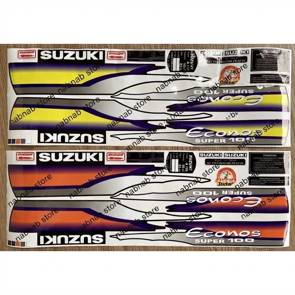 (COD)Striping stiker suzuki a100 A100 A7 A8 A9 A10 Econos lengkap set