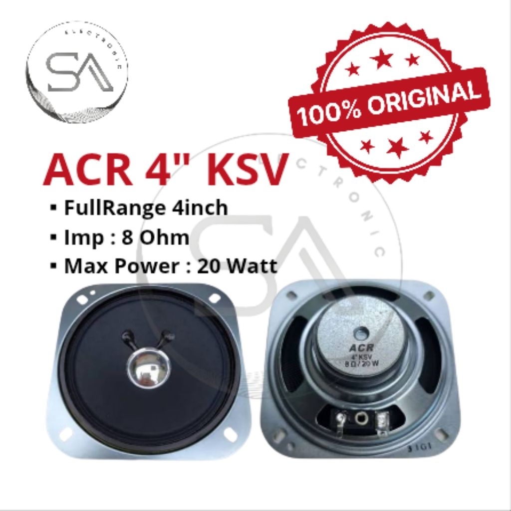 Speaker ACR 4" ksv FullRange / Spiker ACR 4inch original