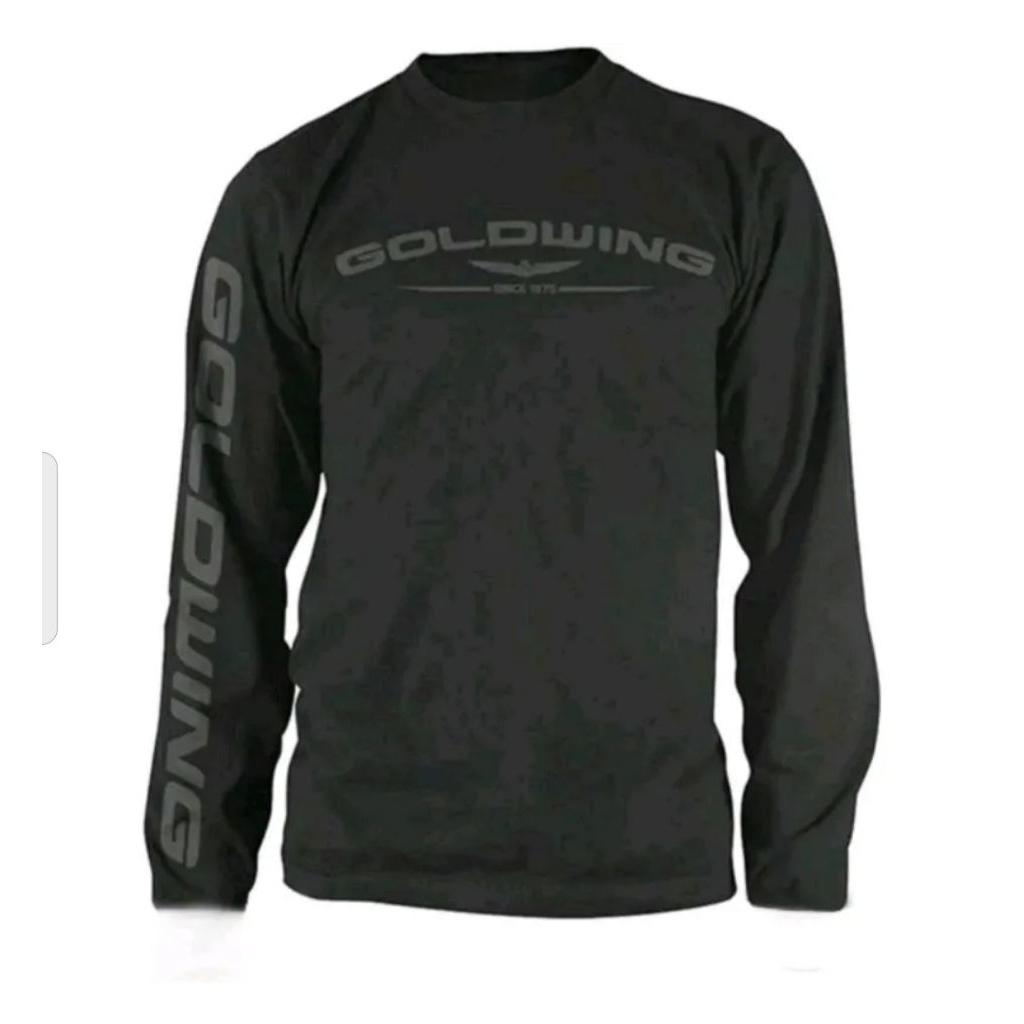 Tshirt - Long Sleeve Shirt - Kaos Lengan Panjang - Baju Lengan Panjang - Honda Goldwing