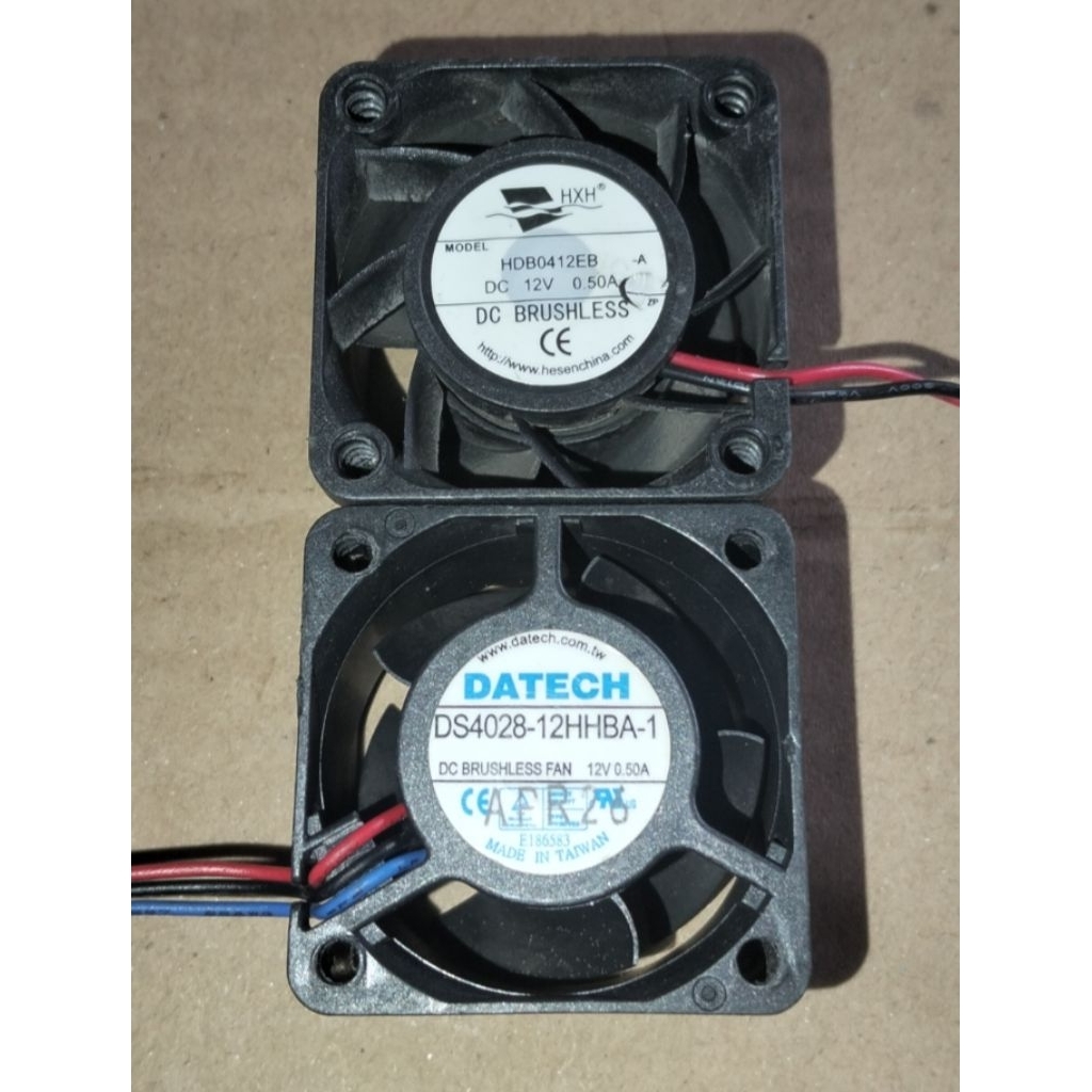 KIPAS FAN 2PIN 4X4 12V 0.50A T 2.8CM BEKAS