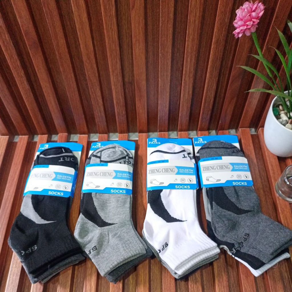 KAOS KAKI OLAHRAGA SPORT TEBAL PENDEK PRIA WANITA 12 PASANG JUMBO