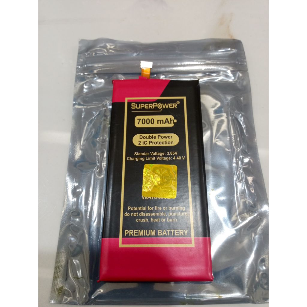 Baterai Batre Battery  LG V50 V50S  BL-T42 BLT42 Double Power 7000mAh 2IC Protector Garansi 1 Tahun