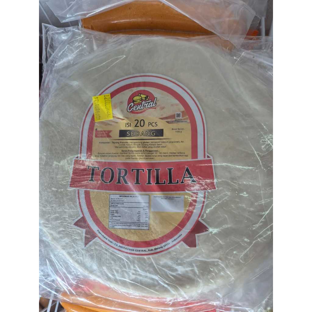 Tortilla Central sedang isi 20pcs/ Tortila Central / Kulit kebab