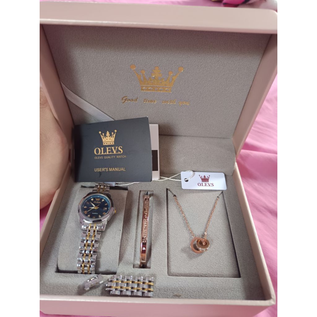 Jam tangan olevs wanita_preloved jam tangan