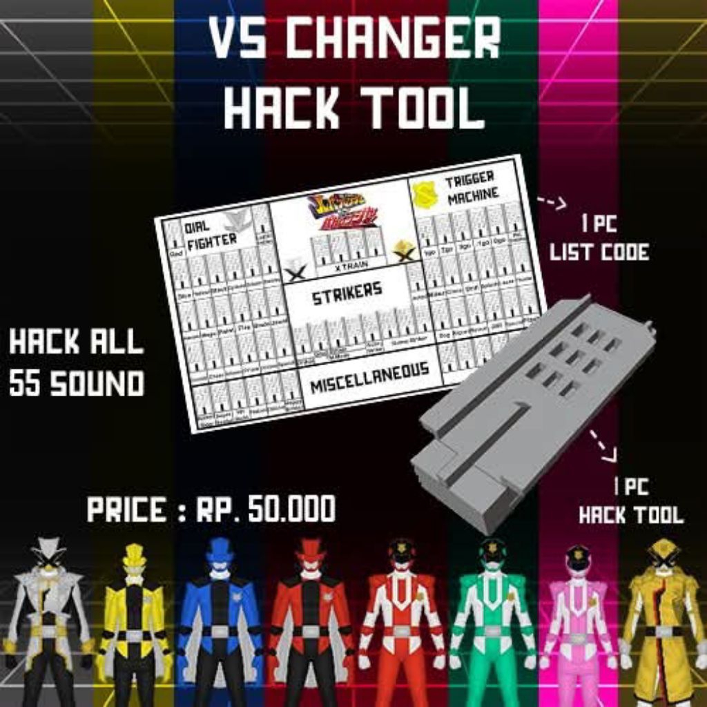 ALAT HACK TOOL DX VS CHANGER LUPIN PATREN DIAL FIGHTER TRIGGER MACHINE