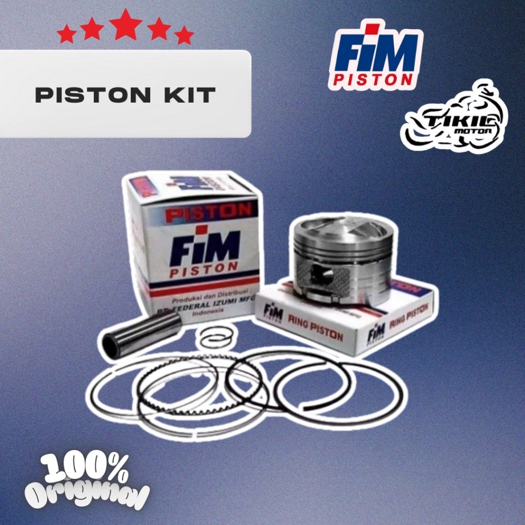 PISTON KIT FIM 54 SMASH, SHOGUN 110/125
