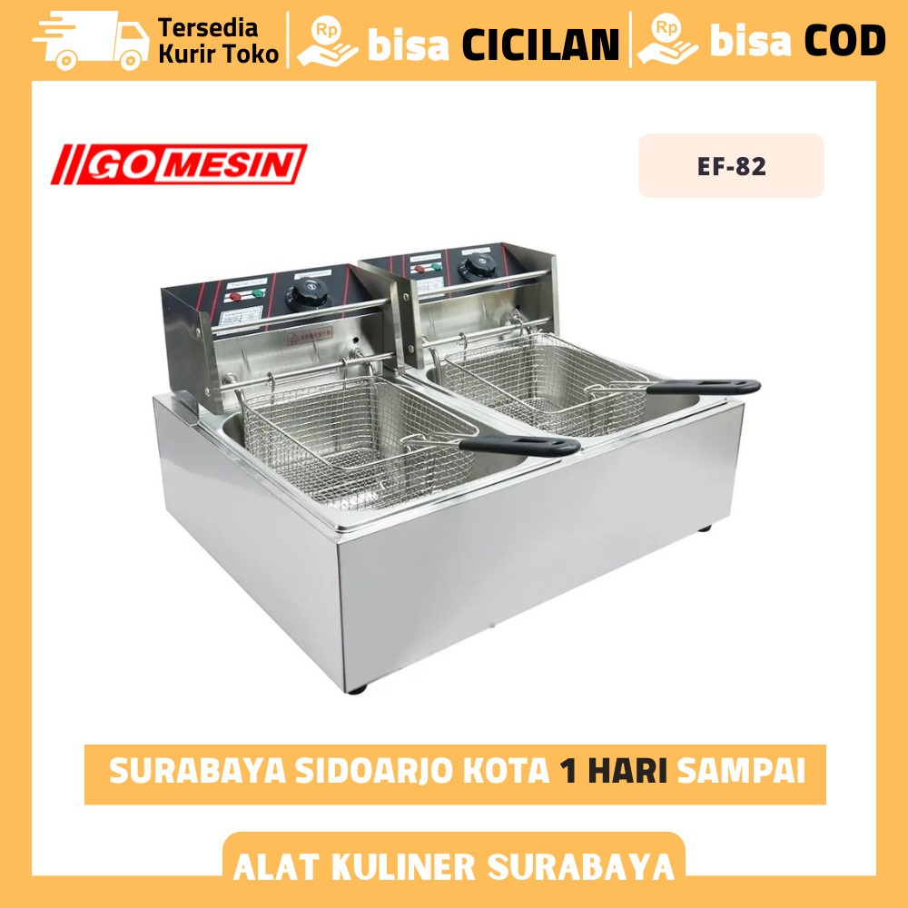 GETRA EF-82 DEEP FRYER LISTRIK PENGGORENGAN LISTRIK 2 TANK