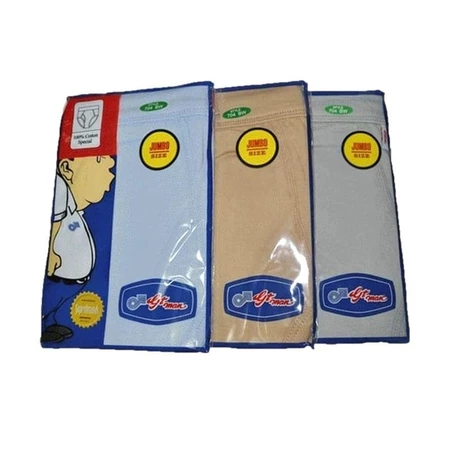 3 Pcs - CD GT MAN JUMBO WARNA 704 BW CELANA DALAM PRIA / CD GT MAN JUMBO L XL