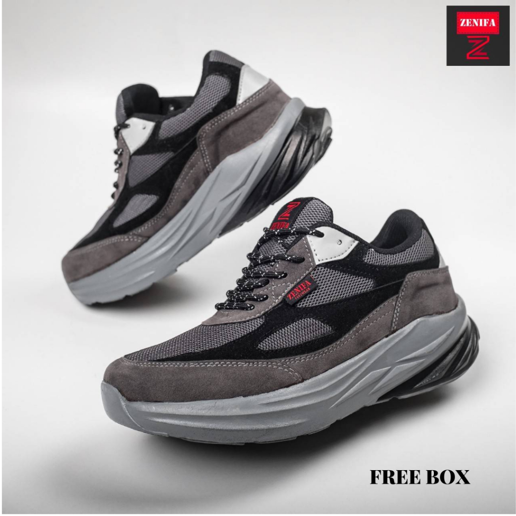 Zenifa - Sepatu Sneakers Olahraga Pria Wanita Zenifa Kishi Original 100%