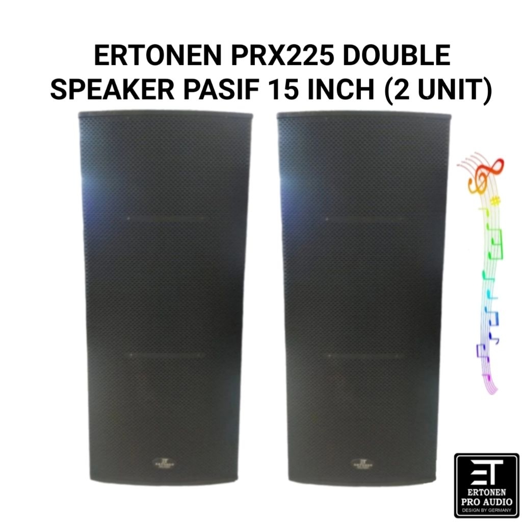 speaker pasif double ertonen prx225 15 inch original
