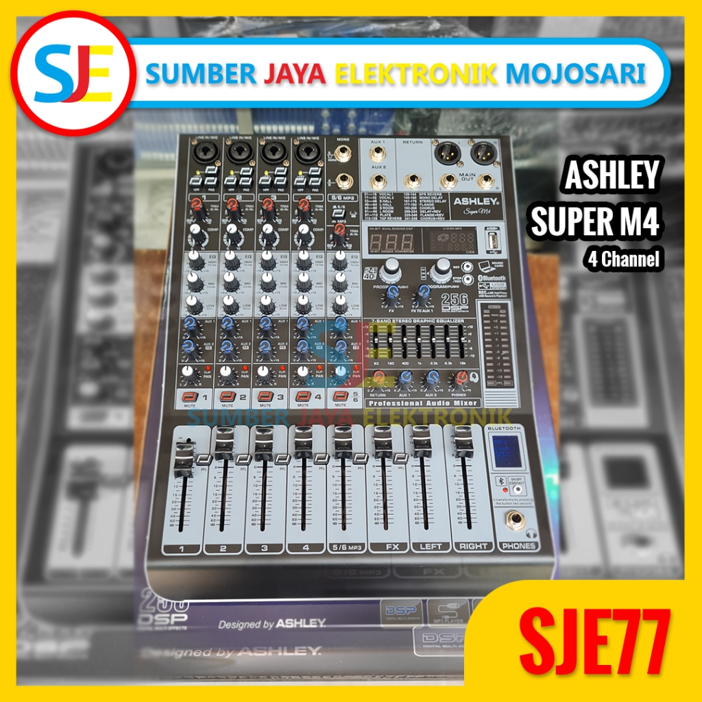 Mixer Audio Ashley Super M4 Compressor / Mixer Ashley Super M4 4 Channel with Compressor