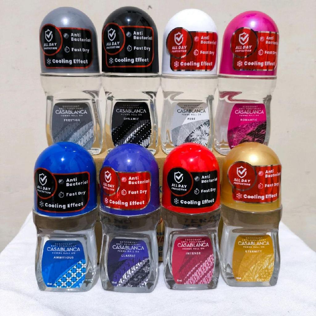 Casablanca Deodorant Roll On 50ml [All Variant] untuk Pria & Wanita
