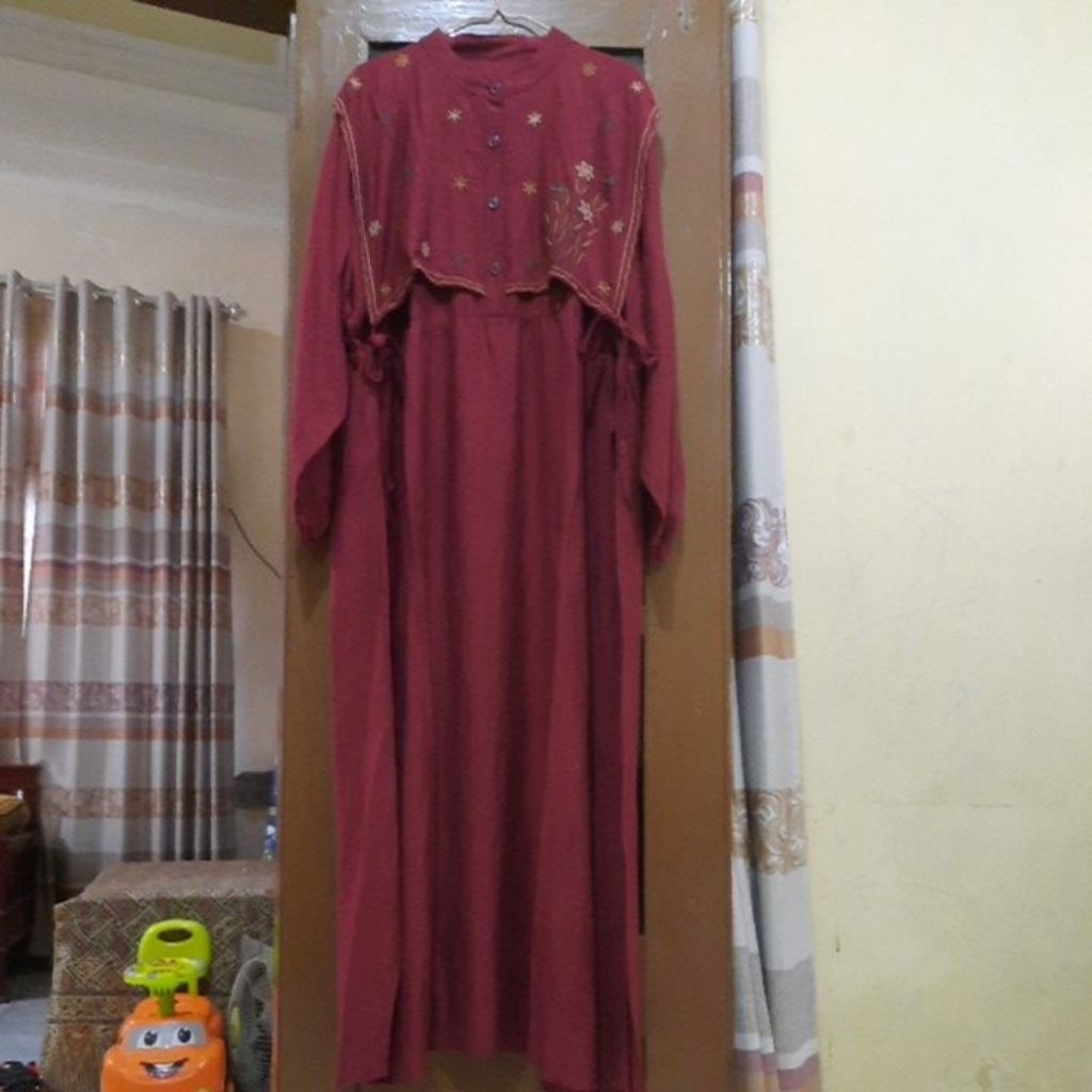 PL gamis jumbo linen
