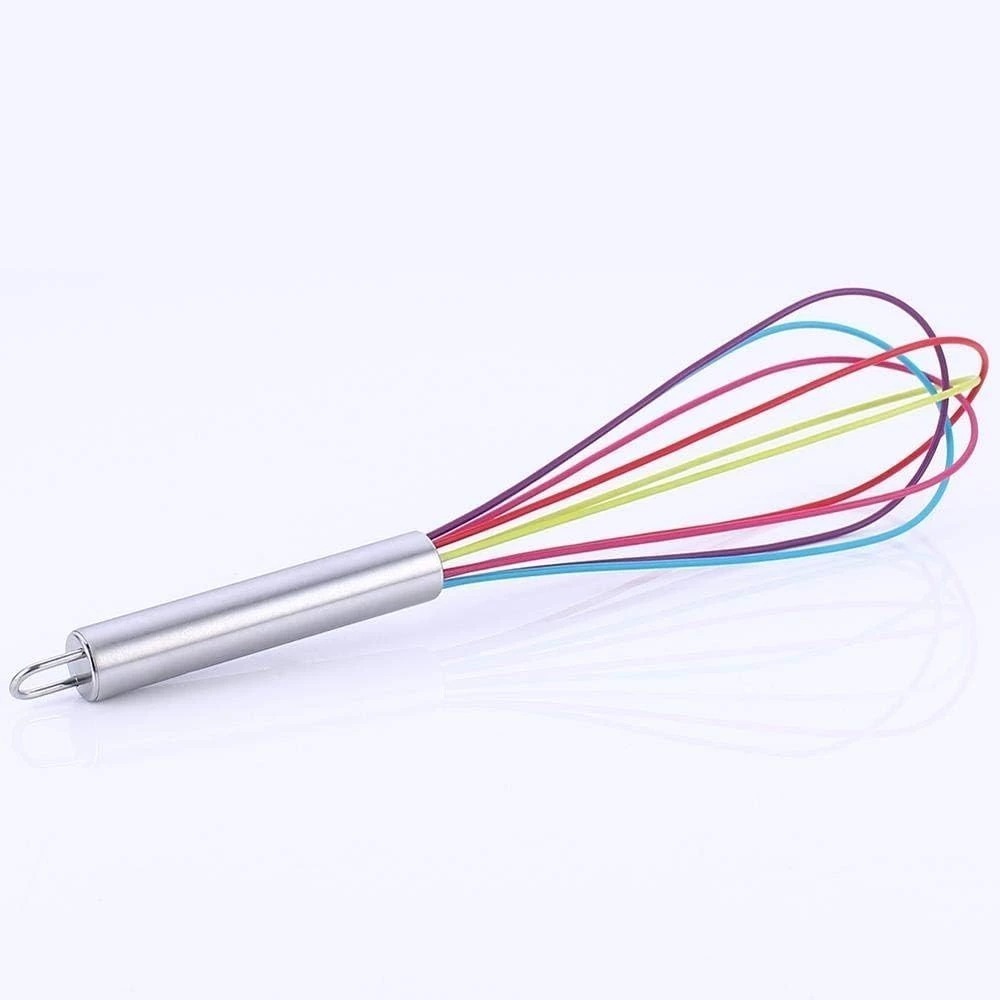 Whisk Stainless Pelangi / Pengocok Telur Stainless Rainbow / Whisk Egg Beater / Baking Tool / Manual
