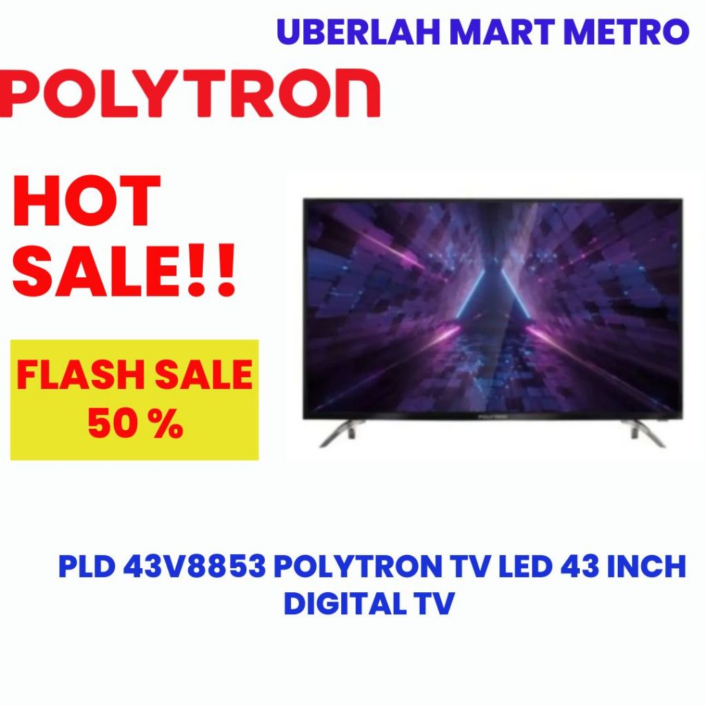 POLYTRON TV LED 43V8853 43 INCH DIGITAL TV