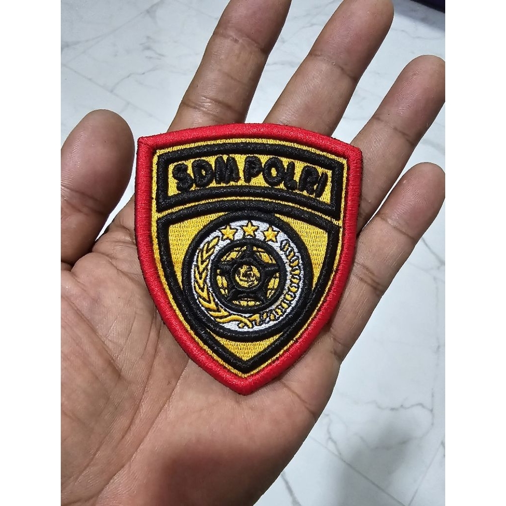BADGE SDM POLRI BORDIR TIMBUL