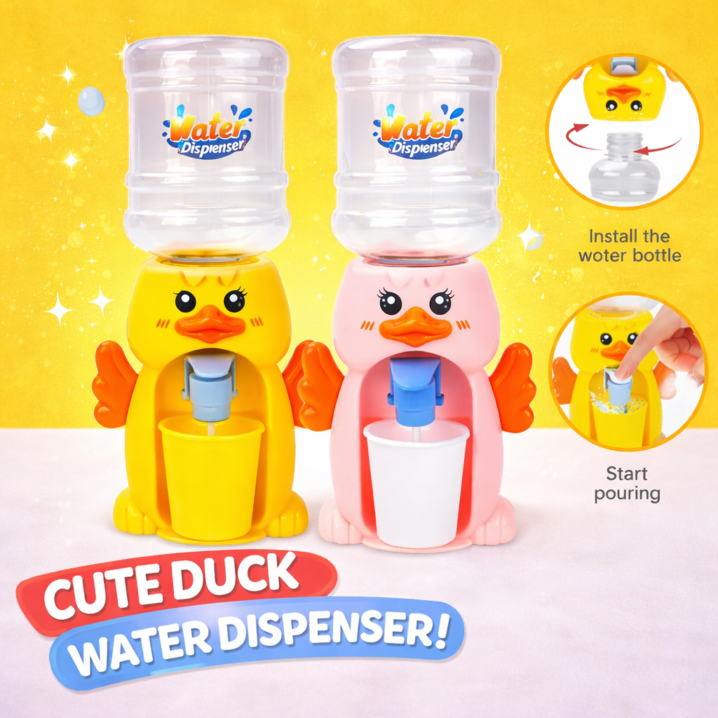 IMPORT MAINAN ANAK DISPENSER MINI GALON BEBEK UNIK BEBEK MINUM AIR FOUNTAIN