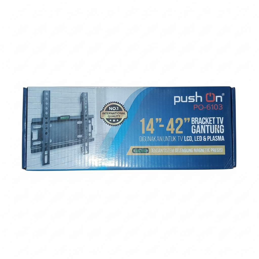 Bracket TV Push ON (PO-6103) 14 inci - 42 inci untuk semua merek tv